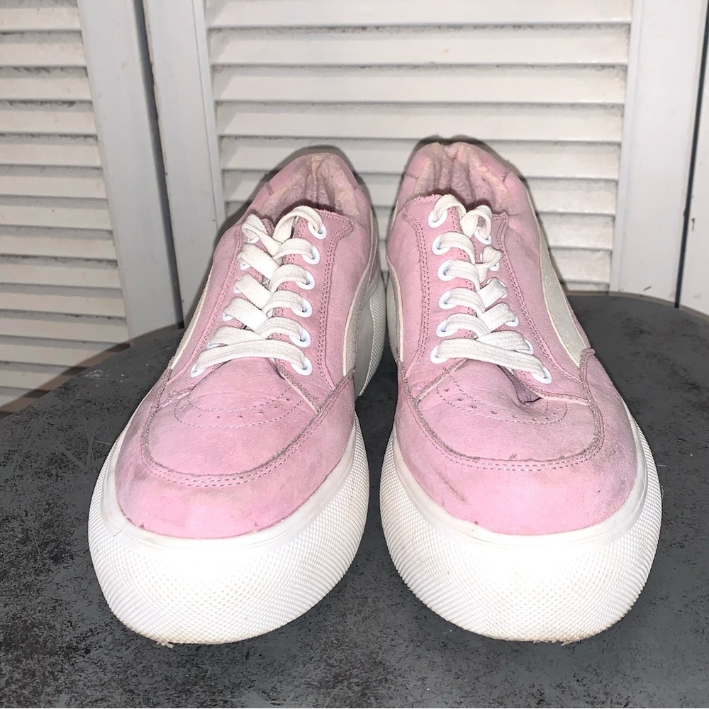 🆕Madden Girl “Ollie” Pink Lace Up platform Sneaker, Size 8 - Picture 6 of 7